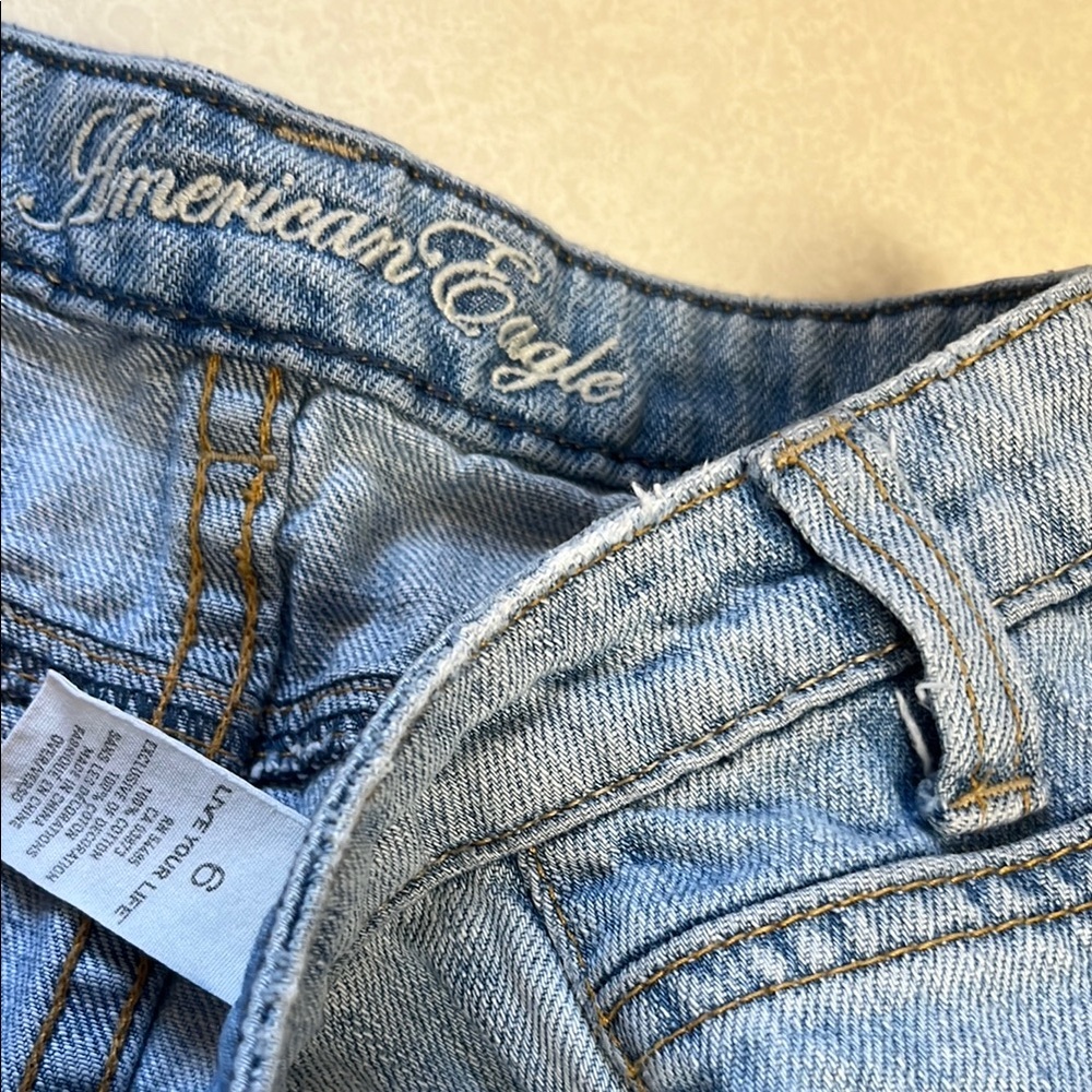 Denim Blue Women's Short Skirt - Picture 2 of 5